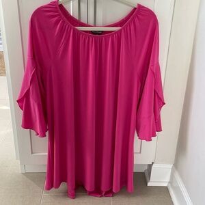 Multiples Blouse Size XL in Bright Pink